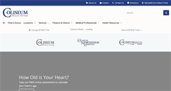 Desktop Screenshot of coliseumhealthsystem.com
